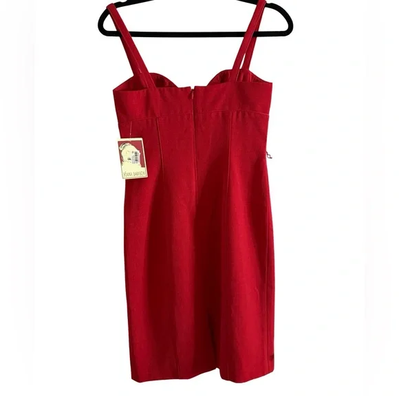 Yoana Baraschi Sweetheart Mini Dress Red Sz 2 $354 Chic Quiet Luxury NWT - Picture 2 of 6